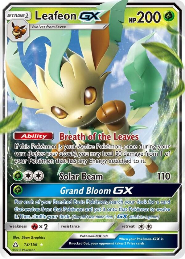 Leafeon GX 13/156 Holofoil SM – Ultra Prism