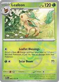 Leafeon (Poke Ball Pattern) | 005/131 | Holofoil | SV: Prismatic Evolutions Leafeon (Poke Ball Pattern) | 005/131 | Holofoil | SV: Prismatic Evolutions