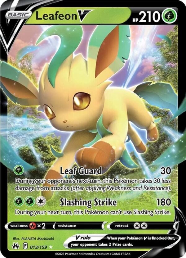 Leafeon V 013/159 Holofoil Crown Zenith Leafeon V 013/159 Holofoil Crown Zenith
