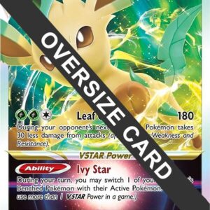 Leafeon VSTAR SWSH195 Holofoil Jumbo Cards Leafeon VSTAR SWSH195 Holofoil Jumbo Cards