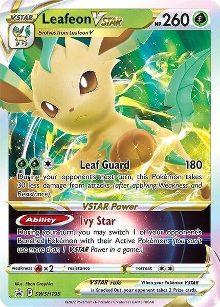 Leafeon VSTAR SWSH195 Holofoil SWSH: Sword & Shield Promo Cards