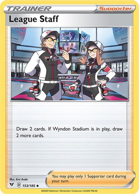 League Staff 153/185 Normal SWSH04: Vivid Voltage League Staff 153/185 Normal SWSH04: Vivid Voltage