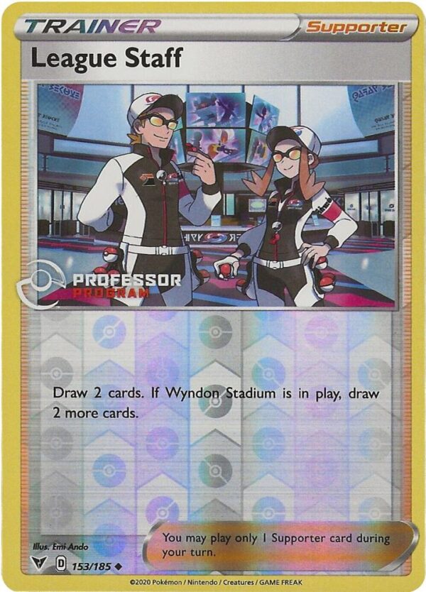 League Staff 153/185 Reverse Holofoil Professor Program Promos League Staff 153/185 Reverse Holofoil Professor Program Promos