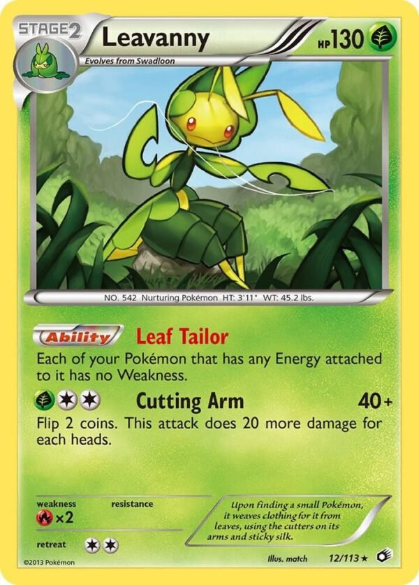 Leavanny 12/113 Reverse Holofoil Legendary Treasures