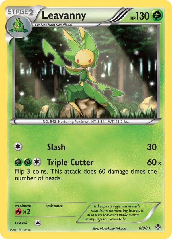 Leavanny (8) 8/98 Reverse Holofoil Emerging Powers