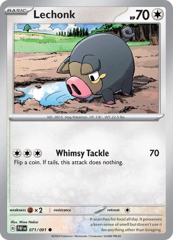 Lechonk 071/091 Normal SV: Paldean Fates