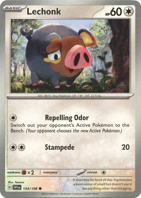 Lechonk 154/198 Normal SV01: Scarlet & Violet Base Set Lechonk 154/198 Normal SV01: Scarlet & Violet Base Set