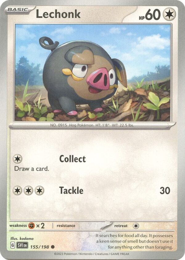 Lechonk 155/198 Normal SV01: Scarlet & Violet Base Set Lechonk 155/198 Normal SV01: Scarlet & Violet Base Set