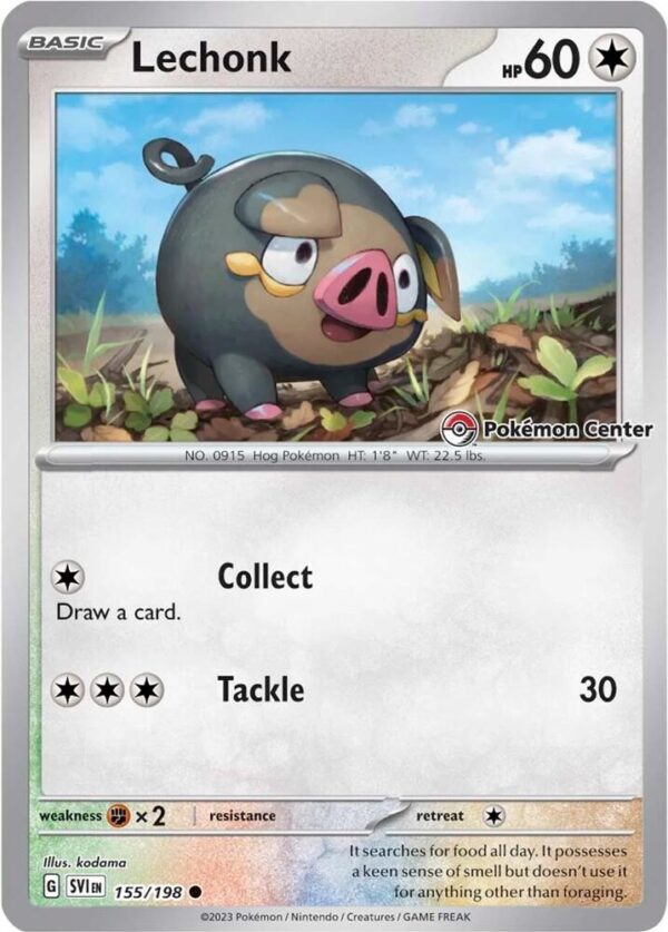 Lechonk (Pokemon Center Exclusive) 155/198 Holofoil Miscellaneous Cards & Products Lechonk (Pokemon Center Exclusive) 155/198 Holofoil Miscellaneous Cards & Products