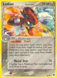 Ledian (Delta Species) | 18/101 | Reverse Holofoil | Dragon Frontiers