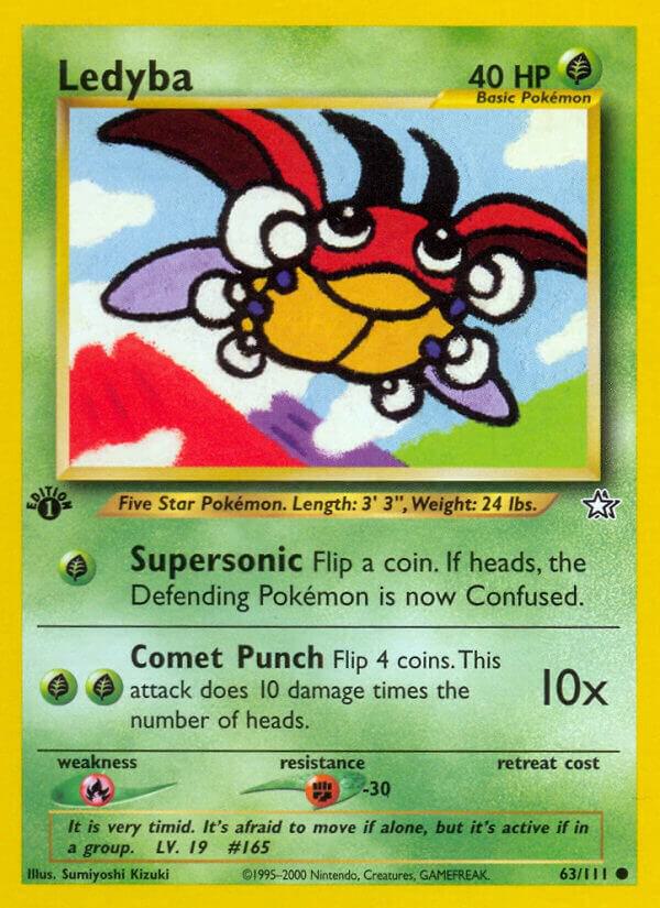 Ledyba 063/111 1st Edition Neo Genesis Ledyba 063/111 1st Edition Neo Genesis