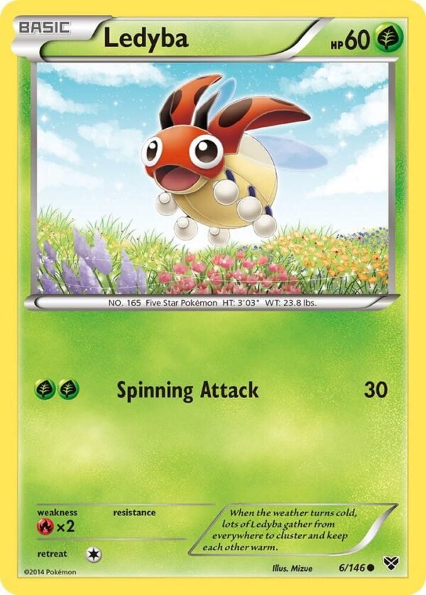 Ledyba 6/146 Normal XY Base Set
