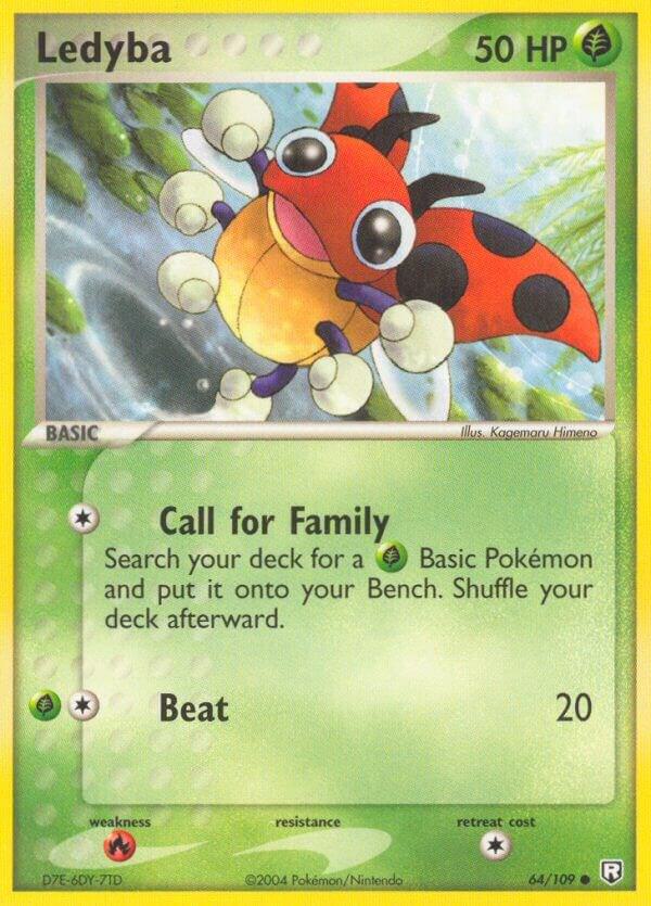 Ledyba 64/109 Reverse Holofoil Team Rocket Returns