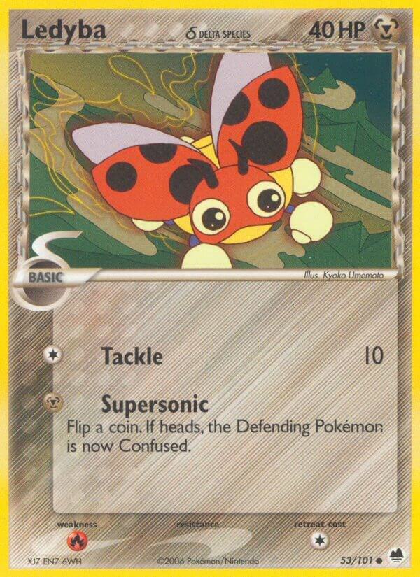 Ledyba (Delta Species) 53/101 Normal Dragon Frontiers Ledyba (Delta Species) 53/101 Normal Dragon Frontiers
