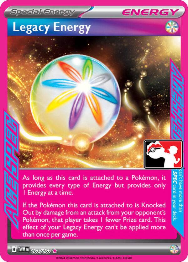 Legacy Energy 167/167 Holofoil Prize Pack Series Cards