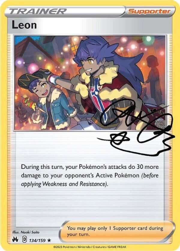 Leon 134/159 Reverse Holofoil Crown Zenith Leon 134/159 Reverse Holofoil Crown Zenith