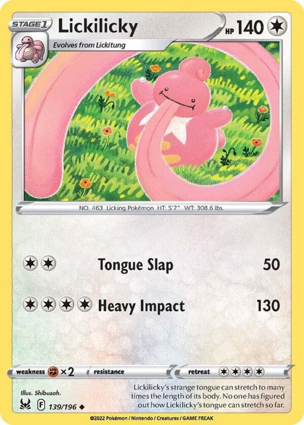 Lickilicky 139/196 Normal SWSH11: Lost Origin