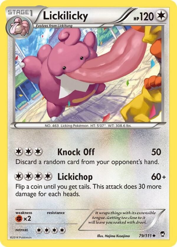Lickilicky 79/111 Reverse Holofoil XY – Furious Fists
