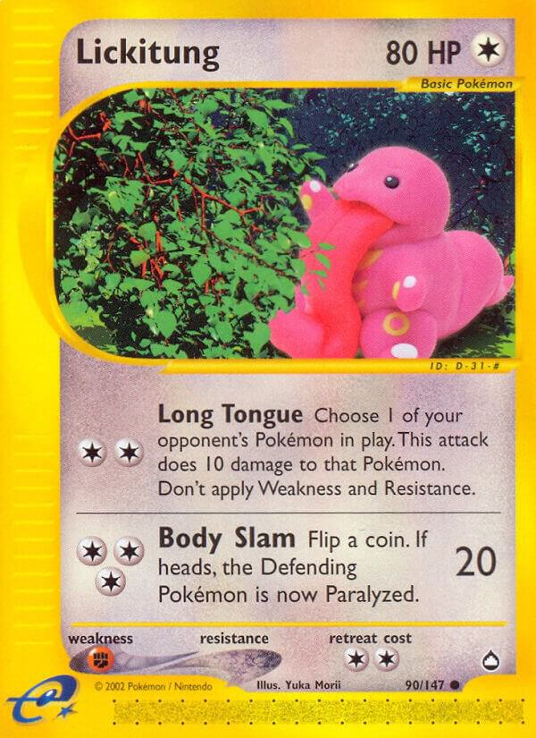 Lickitung 090/147 Normal Aquapolis Lickitung 090/147 Normal Aquapolis