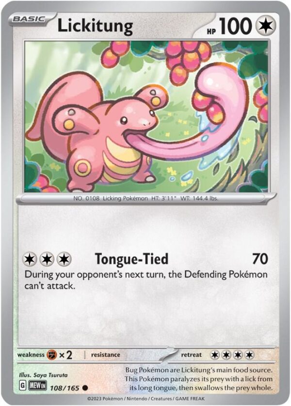 Lickitung 108/165 Normal SV: Scarlet & Violet 151