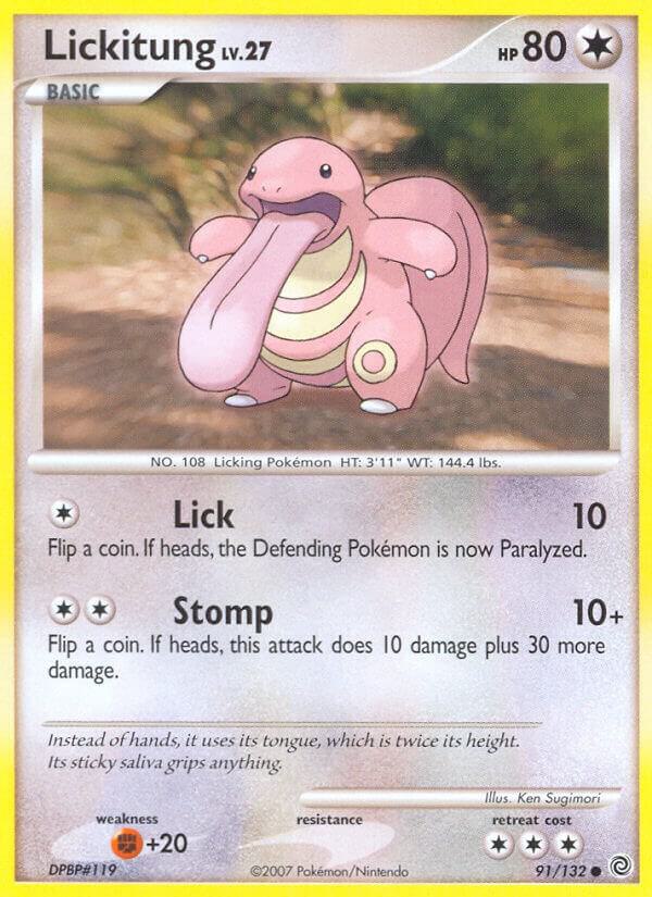 Lickitung 91/132 Reverse Holofoil Secret Wonders