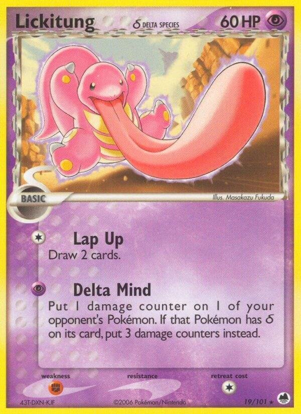 Lickitung (Delta Species) 19/101 Normal Dragon Frontiers Lickitung (Delta Species) 19/101 Normal Dragon Frontiers