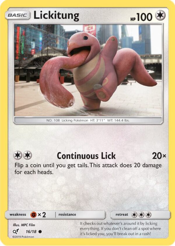 Lickitung (Holo Common) 16/18 Holofoil Detective Pikachu