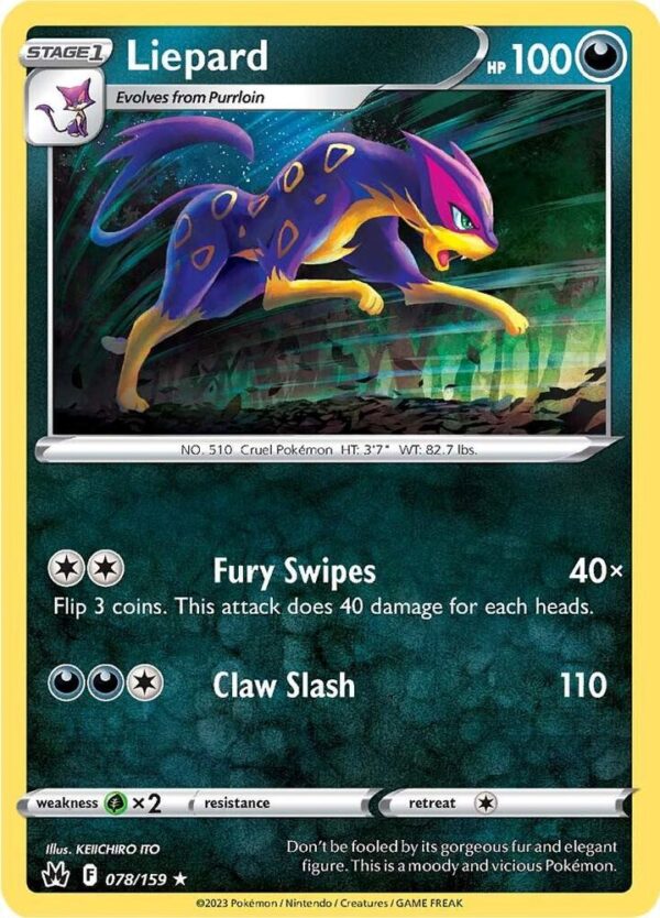 Liepard 078/159 Normal Crown Zenith Liepard 078/159 Normal Crown Zenith