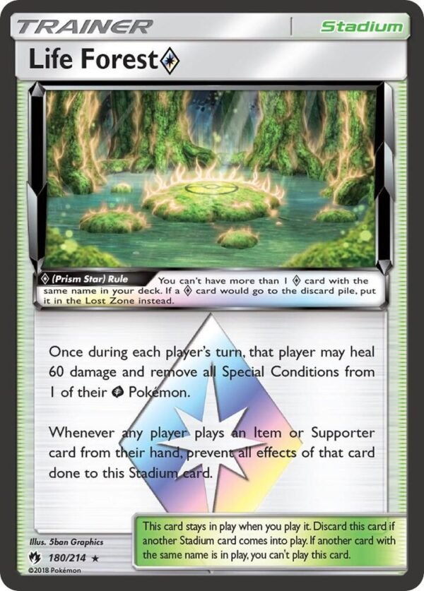 Life Forest Prism Star 180/214 Holofoil SM – Lost Thunder Life Forest Prism Star 180/214 Holofoil SM – Lost Thunder