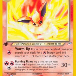Light Flareon 046/105 1st Edition Neo Destiny Light Flareon 046/105 1st Edition Neo Destiny