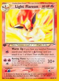 Light Flareon | 046/105 | 1st Edition | Neo Destiny