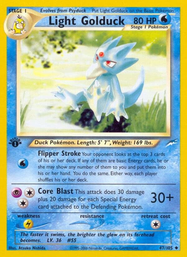 Light Golduck 047/105 1st Edition Neo Destiny