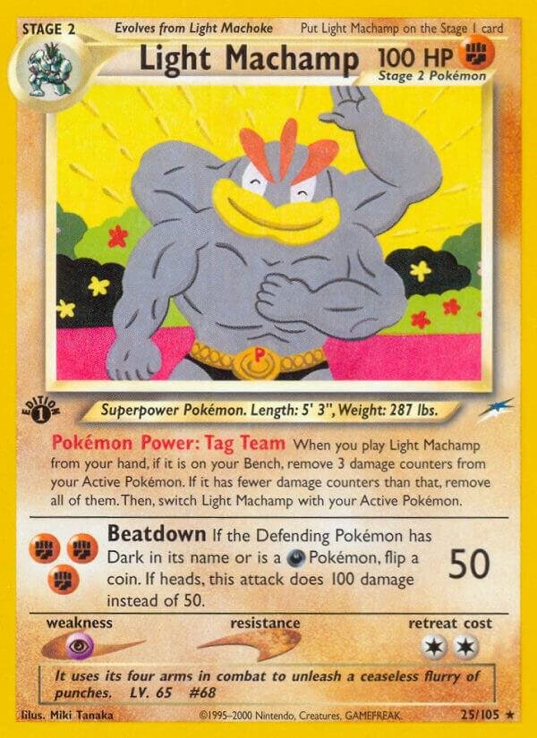 Light Machamp 025/105 1st Edition Neo Destiny Light Machamp 025/105 1st Edition Neo Destiny