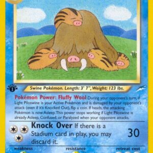 Light Piloswine 026/105 1st Edition Neo Destiny Light Piloswine 026/105 1st Edition Neo Destiny