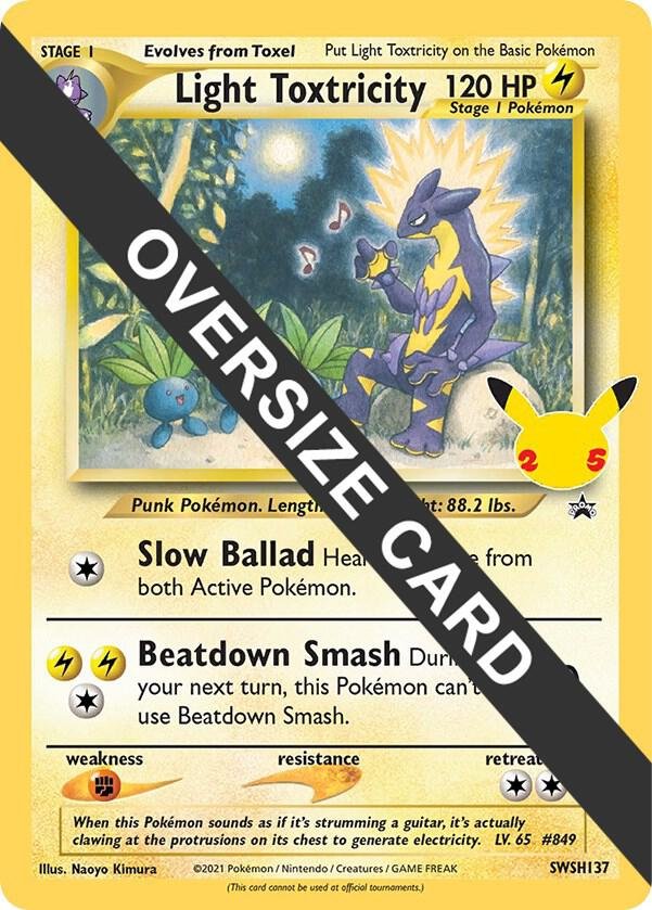 Light Toxtricity SWSH137 Normal Jumbo Cards