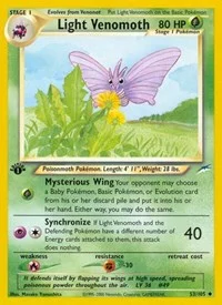 Light Venomoth | 053/105 | 1st Edition | Neo Destiny