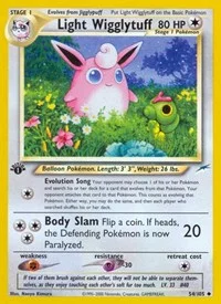 Light Wigglytuff | 054/105 | 1st Edition | Neo Destiny