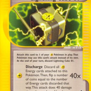 Lightning Cube 01 127/147 Reverse Holofoil Aquapolis Lightning Cube 01 127/147 Reverse Holofoil Aquapolis