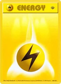 Lightning Energy | 100/102 | 1st Edition | Base Set (Shadowless)