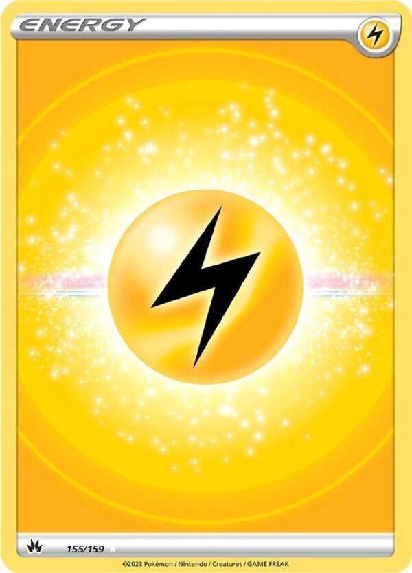 Lightning Energy (Texture Full Art) 155/159 Holofoil Crown Zenith Lightning Energy (Texture Full Art) 155/159 Holofoil Crown Zenith