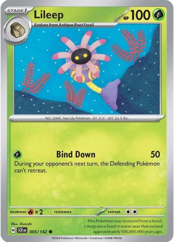 Lileep 005/142 Reverse Holofoil SV07: Stellar Crown
