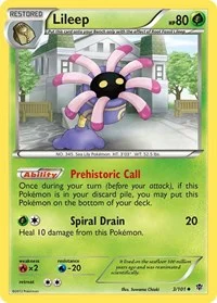Lileep | 3/101 | Reverse Holofoil | Plasma Blast
