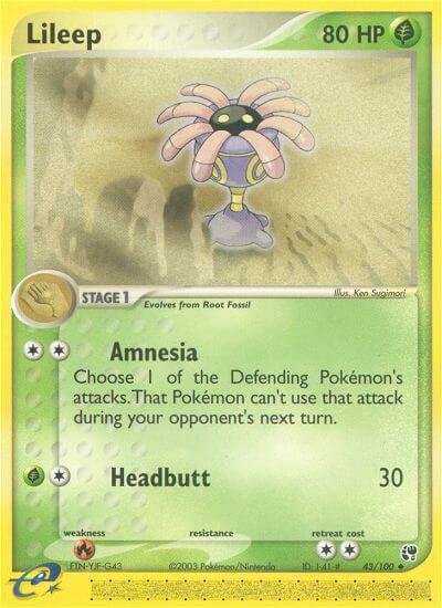Lileep 43/100 Normal Sandstorm Lileep 43/100 Normal Sandstorm