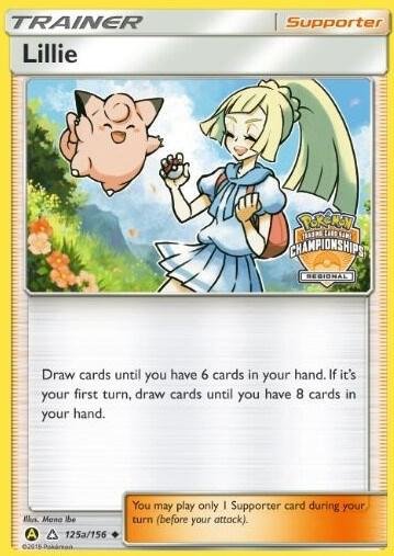 Lillie 125a/156 (Regional Championships) Reverse Holofoil League & Championship Cards Lillie 125a/156 (Regional Championships) Reverse Holofoil League & Championship Cards