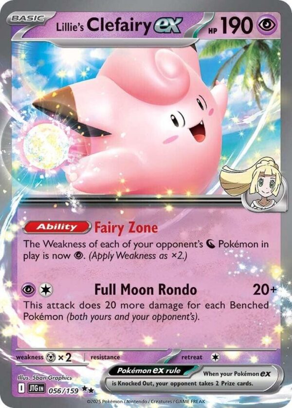 Lillie’s Clefairy ex 056/159 Holofoil SV09: Journey Together