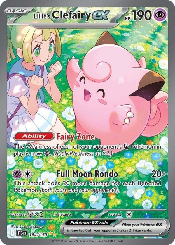 Lillie’s Clefairy ex 184/159 Holofoil SV09: Journey Together Lillie’s Clefairy ex 184/159 Holofoil SV09: Journey Together