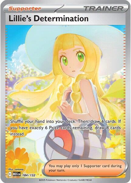 Lillie’s Determination 184/132 Holofoil ME01: Mega Evolution Lillie’s Determination 184/132 Holofoil ME01: Mega Evolution