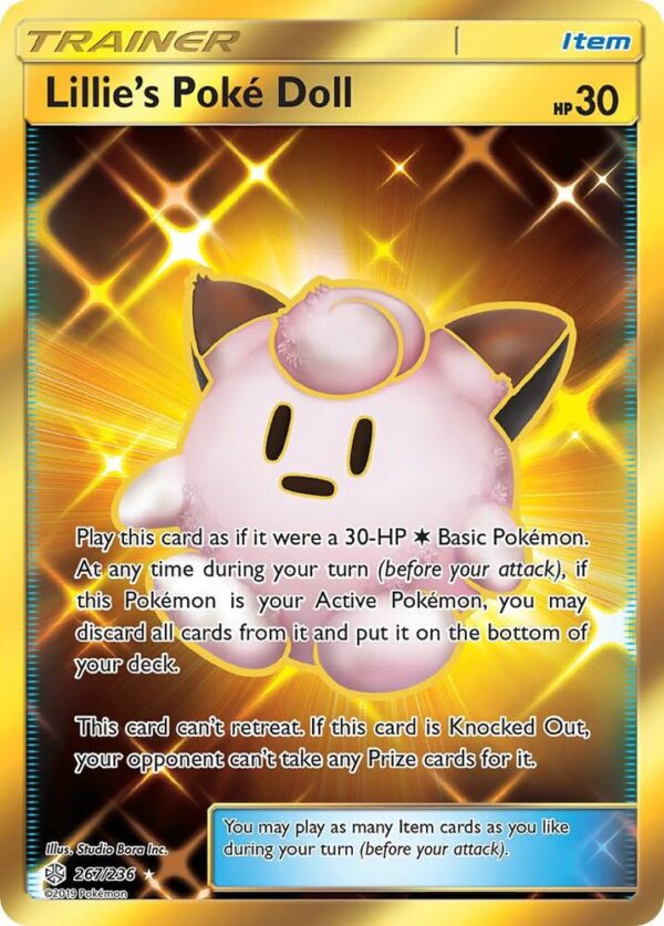 Lillie’s Poke Doll (Secret) 267/236 Holofoil SM – Cosmic Eclipse