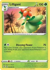Lilligant | 010/203 | Reverse Holofoil | SWSH07: Evolving Skies