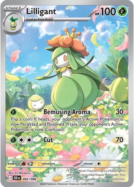 Lilligant 092/086 Holofoil SV: Black Bolt